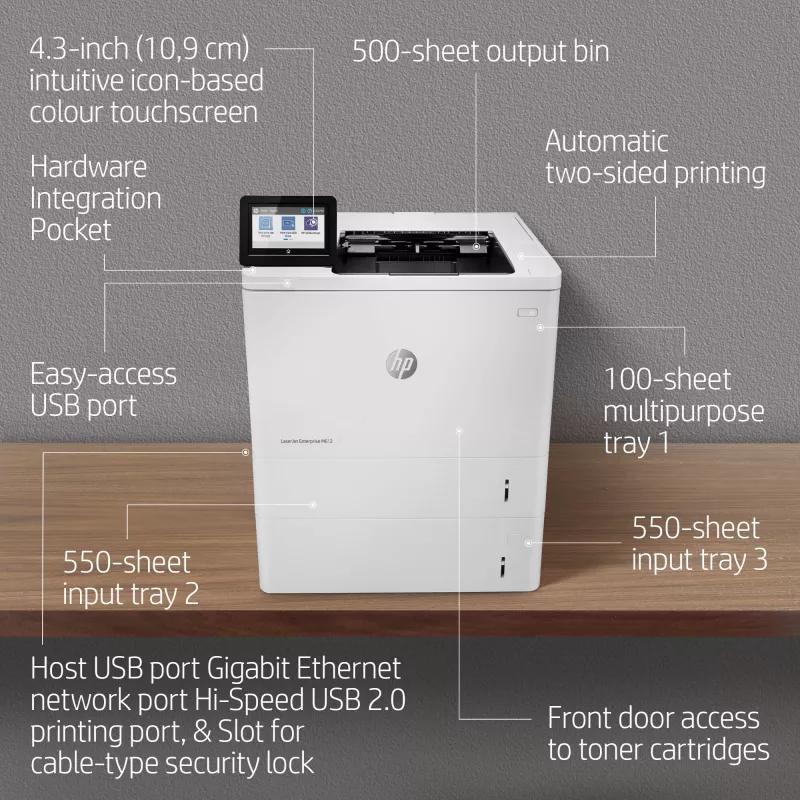Spausdintuvas HP LaserJet Enterprise M612dn Laser White