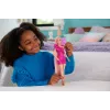 Barbie Fun & Fancy Hair lėlė ilgais spalvingais šviesiais plaukais ir stiliaus aksesuarais