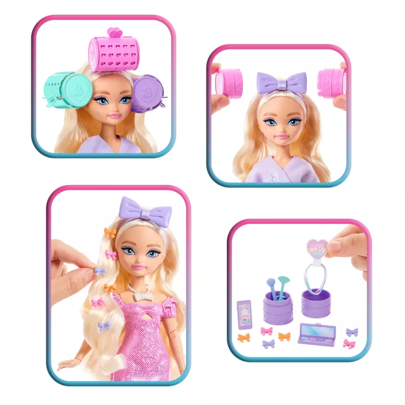 Barbie Dream Besties Malibu mados lėlė su netikėtais aksesuarais ir daugiau nei 15 įvaizdžių