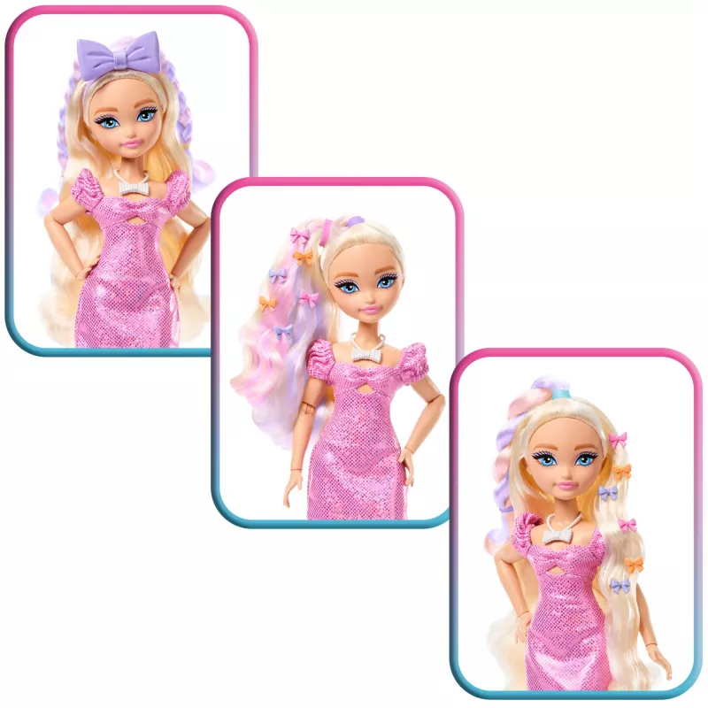 Barbie Dream Besties Malibu mados lėlė su netikėtais aksesuarais ir daugiau nei 15 įvaizdžių