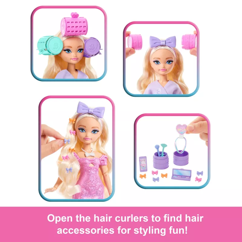 Barbie Dream Besties Malibu mados lėlė su netikėtais aksesuarais ir daugiau nei 15 įvaizdžių
