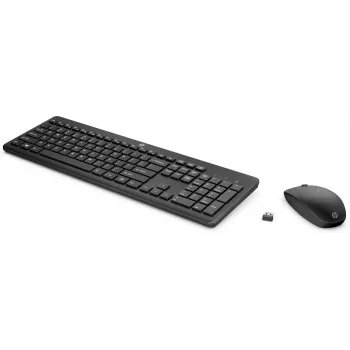 HP 235 belaidės pelės ir klaviatūros rinkinys, belaidis, RF belaidis, mechaninė, QWERTY, juoda, pelė įtraukta