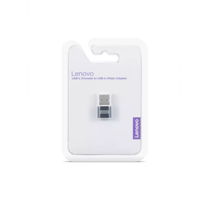 Lenovo 4X91C99226 kabelio lyties keitiklis USB-C USB-A juodas