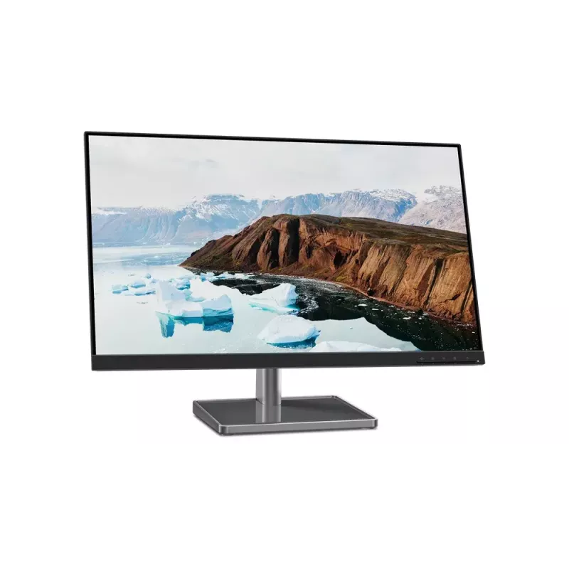 27 colių LED monitorius Lenovo L27M-30, 1920×1080 Full HD, IPS, 6 ms, 250 cd/m², USB 3.2 šakotuvas, garsiakalbiai, VESA, sidabrinė/juoda