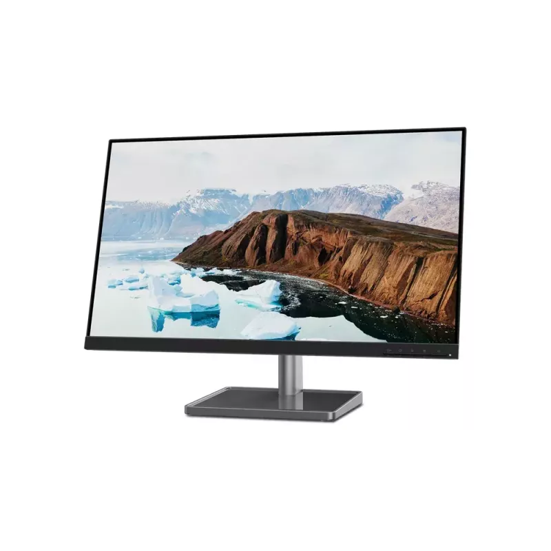 27 colių LED monitorius Lenovo L27M-30, 1920×1080 Full HD, IPS, 6 ms, 250 cd/m², USB 3.2 šakotuvas, garsiakalbiai, VESA, sidabrinė/juoda