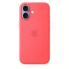 Silikoninis dėklas su „MagSafe“, skirtas „Apple iPhone 17“ – „Bright Guava“, tinka 6,3 colio (16 cm) ekranui