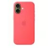 Silikoninis dėklas su „MagSafe“, skirtas „Apple iPhone 17“ – „Bright Guava“, tinka 6,3 colio (16 cm) ekranui