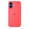 Silikoninis dėklas su „MagSafe“, skirtas „Apple iPhone 17“ – „Bright Guava“, tinka 6,3 colio (16 cm) ekranui