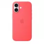 Silikoninis dėklas su „MagSafe“, skirtas „Apple iPhone 17“ – „Bright Guava“, tinka 6,3 colio (16 cm) ekranui