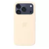 Silikono dėklas su “MagSafe” skirtas “Apple iPhone 17 Pro” — vanilės spalvos, tinka 16 cm (6,3 colio) ekranui