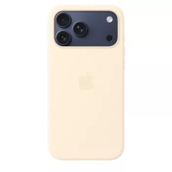 Silikoninis dėklas su MagSafe, skirtas Apple iPhone 17 Pro Max — Vanilės spalva, tinka 17,5 cm (6,9 colio) ekranui