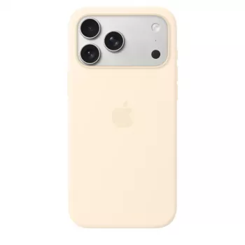 Silikoninis dėklas su MagSafe, skirtas Apple iPhone 17 Pro Max — Vanilės spalva, tinka 17,5 cm (6,9 colio) ekranui