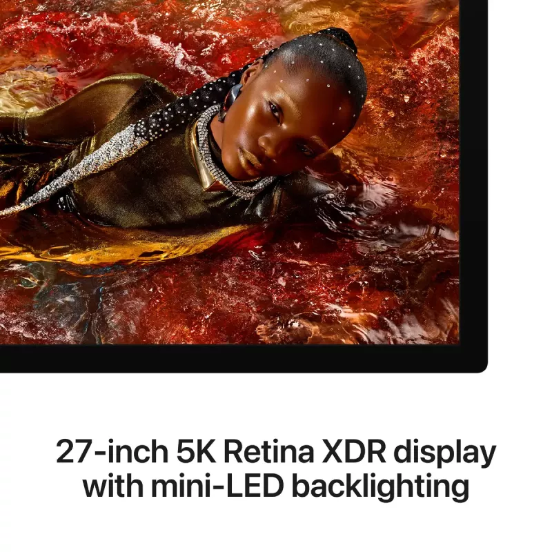 Monitorius Apple Studio Display XDR — 27 colių 5K (5120×2880), LED, nano-tekstūros stiklas, pakreipiamas ir aukščio reguliavimo stovas, sidabrinis