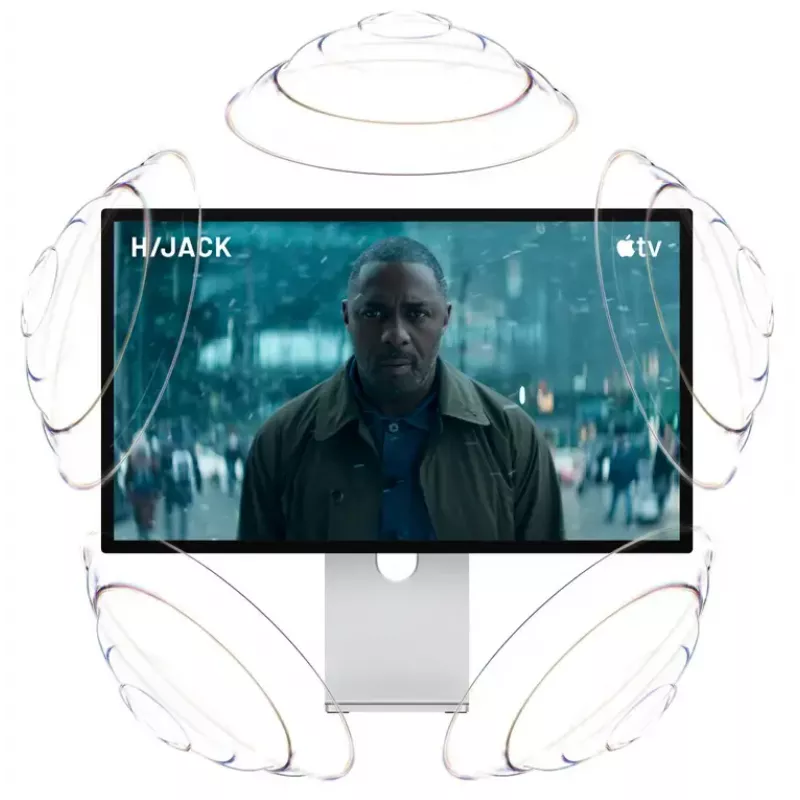 Monitorius Apple Studio Display XDR — 27 colių 5K (5120×2880), LED, nano-tekstūros stiklas, pakreipiamas ir aukščio reguliavimo stovas, sidabrinis