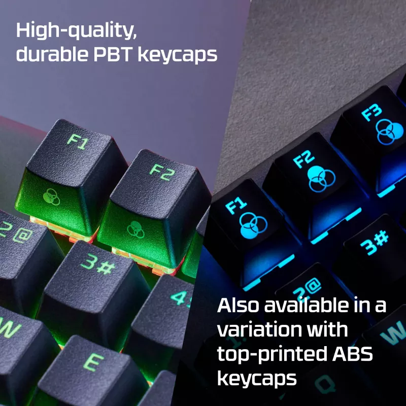 HyperX Alloy Origins Core PBT HX Aqua - mechaninė žaidimų klaviatūra