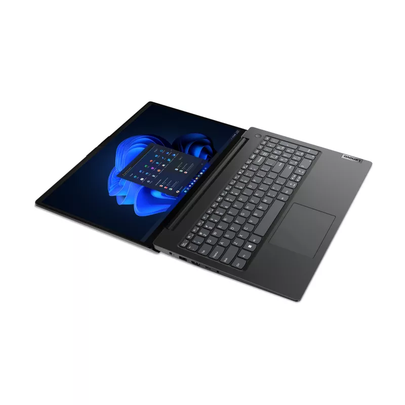 Lenovo V15 G4 AMN AMD Ryzen™ 5 7520U Nešiojamas kompiuteris 39,6 cm (15,6 col.) Full HD 16 GB LPDDR5-SDRAM 512 GB SSD Wi-Fi 5 (802.11ac) Windows 11 Home vokiška Juoda