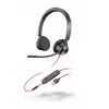 HP Poly Poly Juodawire 3325 USB-A ausinės, laidinės, biuro/skambučių centrui, 130 g, Ausinės, juodos