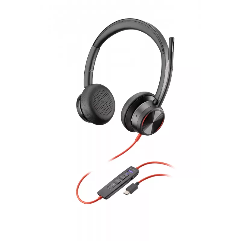 HP Poly Poly Juodawire 8225 Microsoft Teams sertifikuotos USB-C ausinės