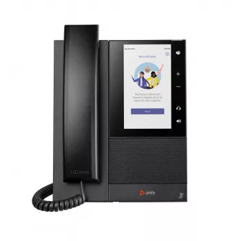 HP Poly CCX 505 verslo medijos telefonas, skirtas „Microsoft Teams“ ir maitinamas per PoE