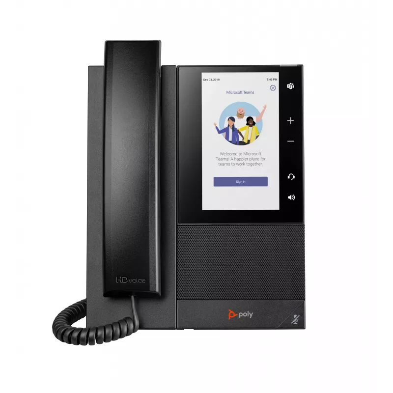 HP Poly CCX 505 verslo medijos telefonas, skirtas „Microsoft Teams“ ir maitinamas per PoE