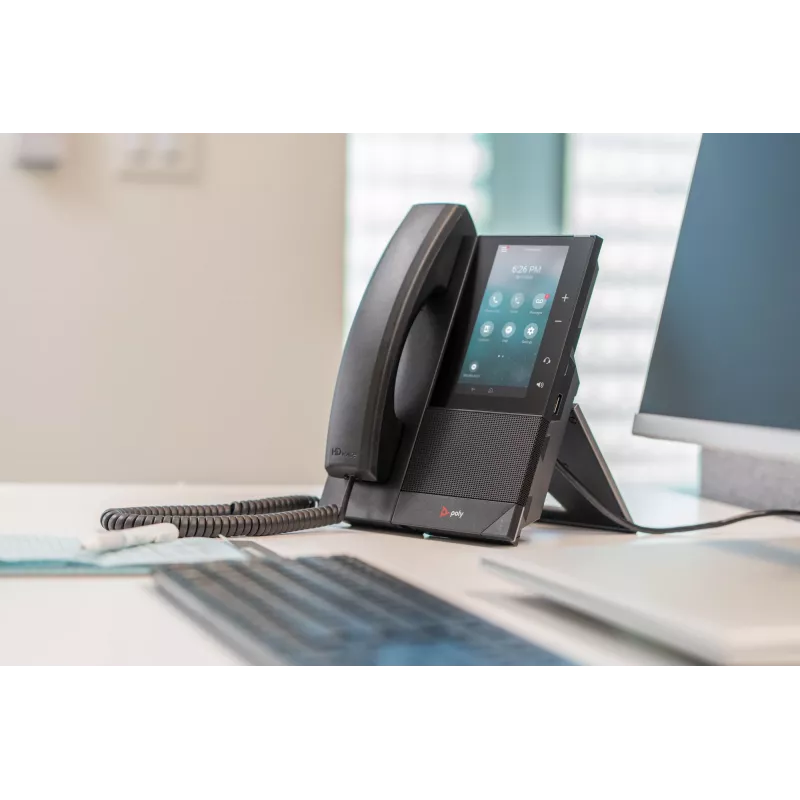 HP Poly CCX 505 verslo medijos telefonas, skirtas „Microsoft Teams“ ir maitinamas per PoE