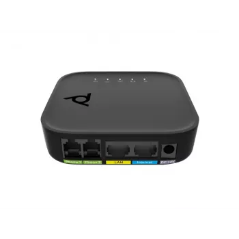 Balso prievado adapteris POLY ATA 402 2FXS VoIP adapteris su Open SIP, G.711/OPUS, DC maitinimu, 100–240 V kintamosios srovės įvestimi