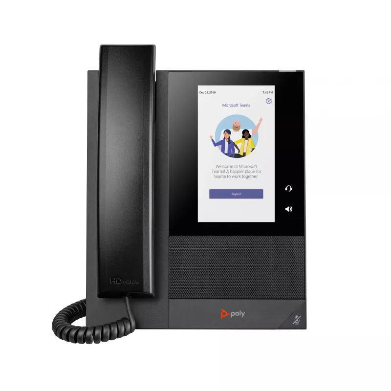 HP Poly CCX 400 verslo medijos telefonas, skirtas „Microsoft Teams“ ir palaikantis PoE