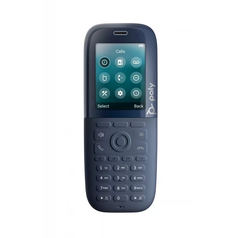 „HP Poly Rove 30“ DECT belaidis ragelis, juodas, TFT, 240 x 320 pikselių, ENERGY STAR, 300 val., 18 val.