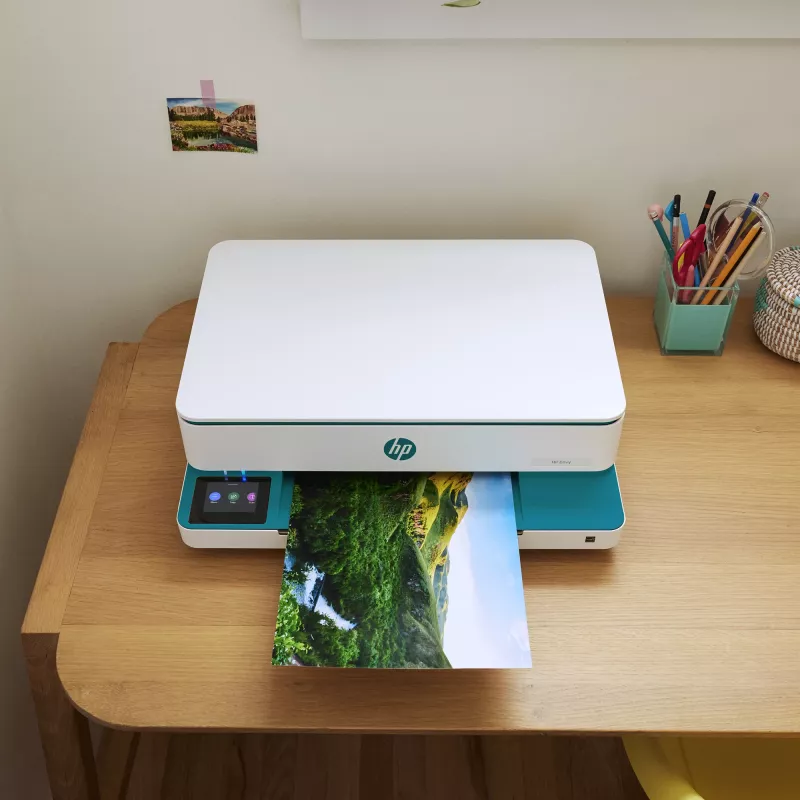 HP ENVY 6122e belaidis daugiafunkcis spalvotas spausdintuvas, HP Instant Ink; spalvotas spausdinimas, kopijavimas, nuskaitymas, dvipusis spausdinimas, Wi-Fi, jutiklinis ekranas