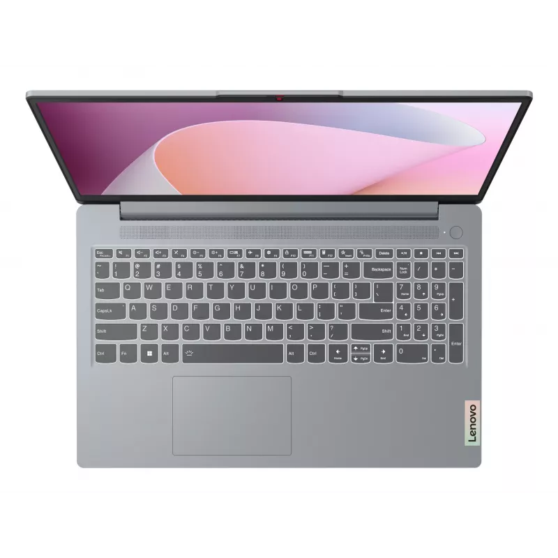 Lenovo IdeaPad plonas 3 15AMN8 AMD Ryzen™ 3 7320U nešiojamas kompiuteris 39,6 cm (15,6 colių) Full HD 8 GB LPDDR5-SDRAM 512 GB SSD Wi-Fi 6 (802.11ax) Windows 11 Home vokiška pilka