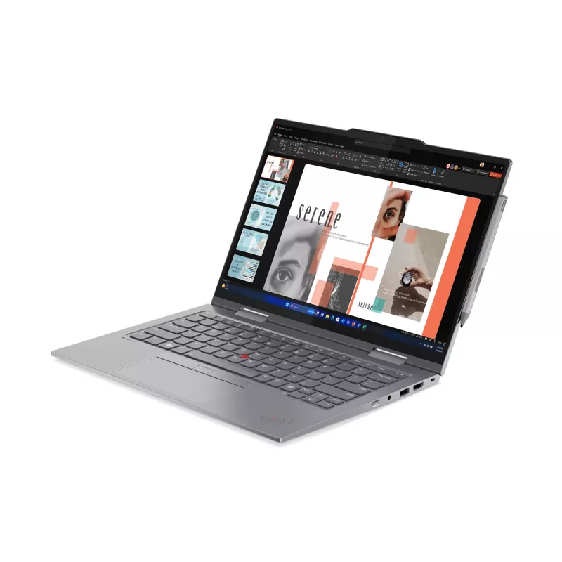 Lenovo ThinkPad X1 2-in-1 Gen 9 Intel Core Ultra 7 155U hibridinis (2-in-1) 35,6 cm (14 colių) jutiklinis WUXGA 16 GB LPDDR5x-SDRAM 512 GB SSD Wi-Fi 6E (802.11ax) Windows 11 Pro vokiška pilka
