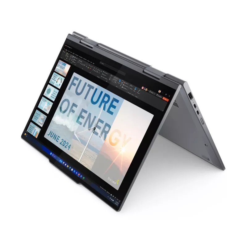 Lenovo ThinkPad X1 2-in-1 Gen 9 Intel Core Ultra 7 155U hibridinis (2-in-1) 35,6 cm (14 colių) jutiklinis WUXGA 16 GB LPDDR5x-SDRAM 512 GB SSD Wi-Fi 6E (802.11ax) Windows 11 Pro vokiška pilka