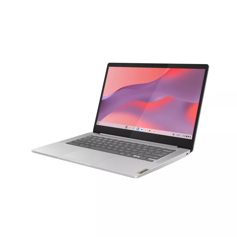 Lenovo IdeaPad plonas 3 Chrome 14M868 MediaTek Kompanio 520 Chromebook 35.6 cm (14 col.) Full HD 4 GB LPDDR4x-SDRAM 128 GB eMMC Wi-Fi 6 (802.11ax) ChromeOS German Pilka