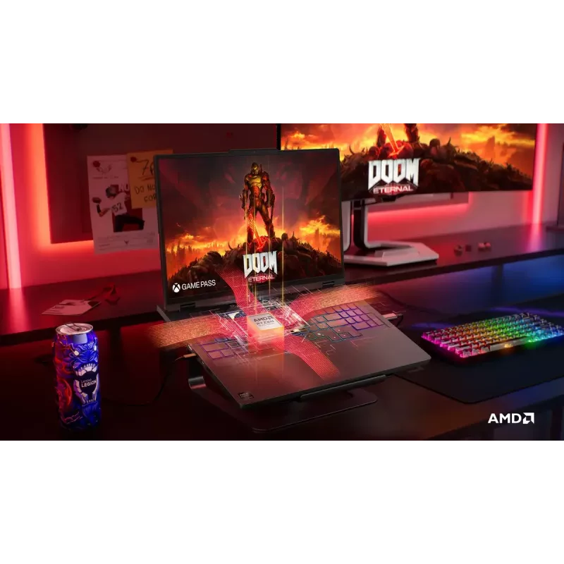 Nešiojamasis kompiuteris Lenovo Legion Pro 5 16 WQXGA – AMD Ryzen 9 9955HX, 32GB RAM, 1TB SSD, NVIDIA RTX 5070 8GB, Windows 11 Home