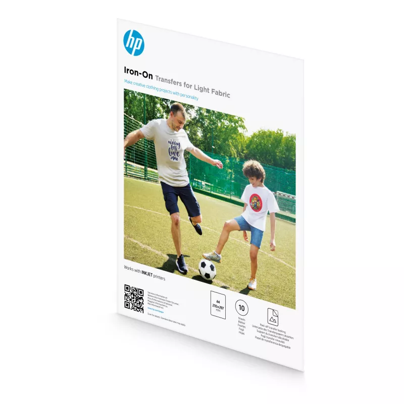 HP lyginimo pernešimai šviesiems audiniams A4 (210 x 297 mm) 10 lapų