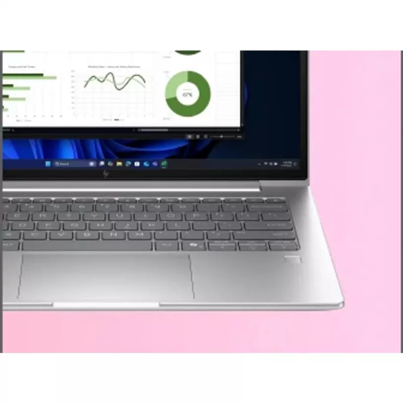 HP EliteBook 6 G1i Intel Core Ultra 5 225U nešiojamasis kompiuteris 35,6 cm (14 colių) WUXGA 16 GB DDR5-SDRAM Wi-Fi 7 (802.11be) Windows 11 Pro AI kompiuteris sidabrinis