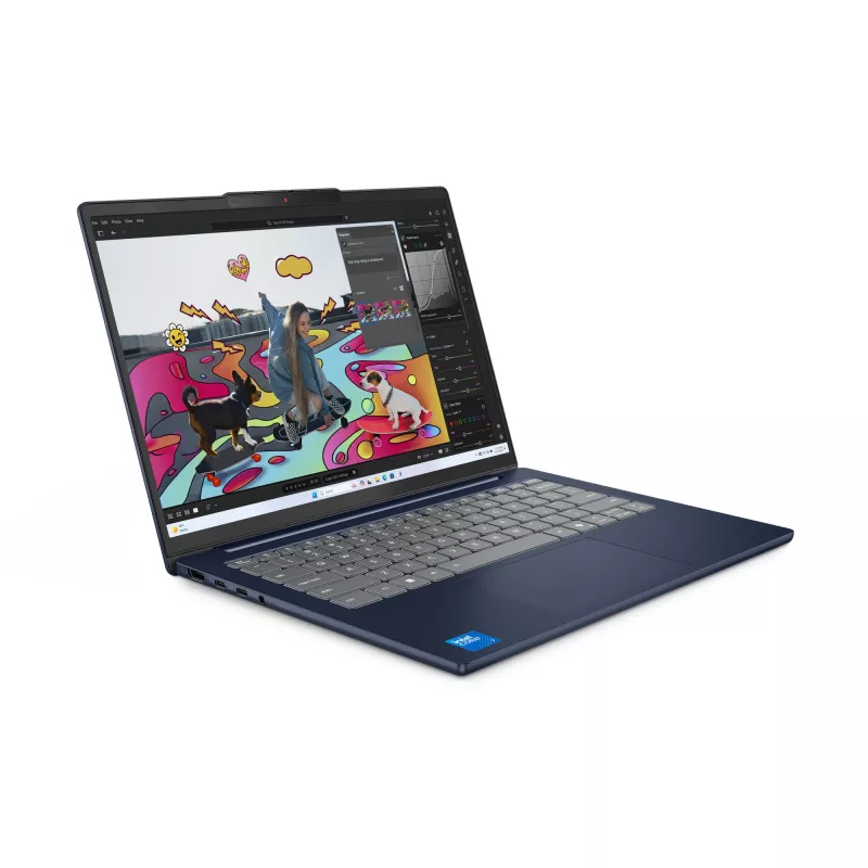 Lenovo IdeaPad plonas 5 14AKP10 Copilot+ PC nešiojamas kompiuteris su AMD Ryzen™ AI 5 330 procesoriumi, 35,6 cm (14 colių) WUXGA, 16 GB DDR5-SDRAM, 512 GB SSD, „Wi-Fi 7 (802.11be)“, „Windows 11 Home“, vokiečių kalba, mėlynas