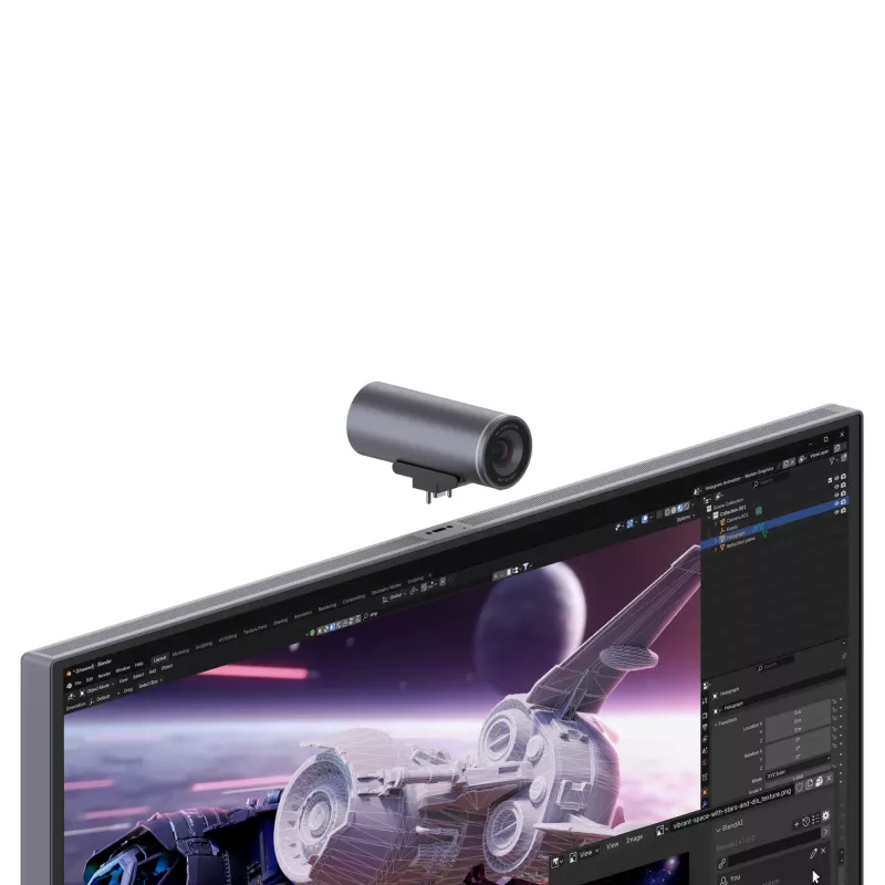 Monitorius Lenovo Yoga Pro 27UD-10 — 26,5 colio QD-OLED 4K (3840×2160), 0,03 ms, USB-C šakotuvas, VESA, garsiakalbiai, reguliuojamas aukštis, juodas