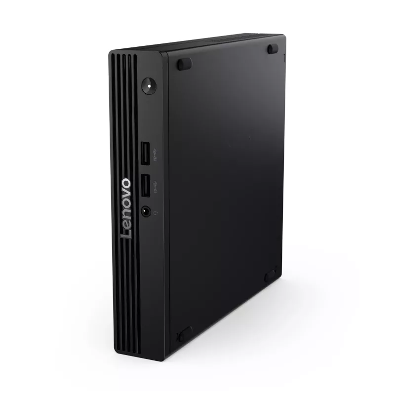 Mini PC Lenovo V100q 13GG Tiny Intel N100, 8 GB DDR5 RAM, 256 GB SSD, Wi‑Fi 6, vokiška klaviatūra, juoda