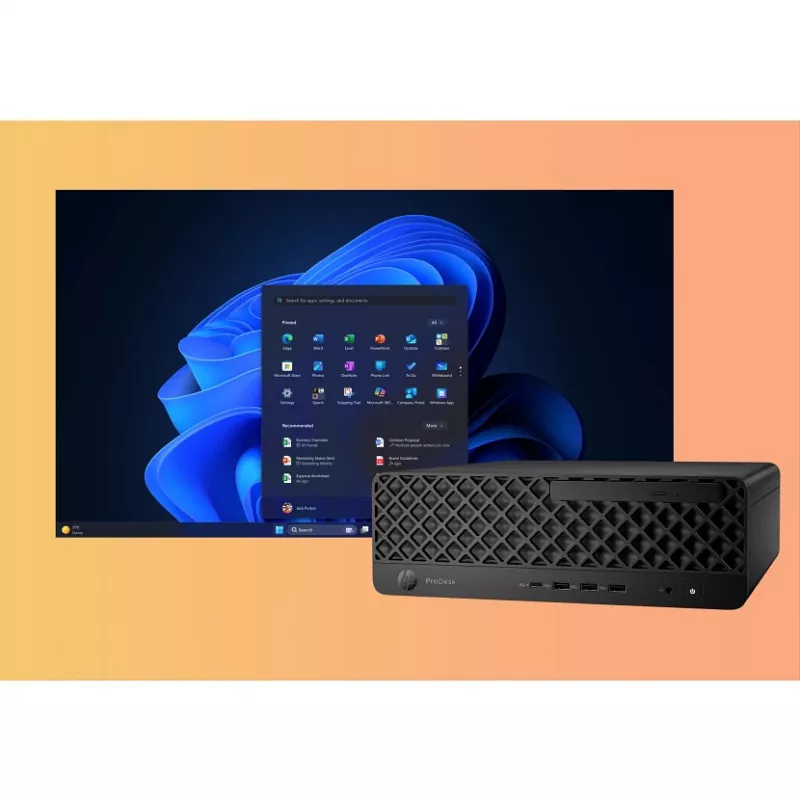 PC HP ProDesk 4 SFF G1i AI — „Intel Core Ultra 7 265“ (5,3 GHz, 20 branduolių), 16 GB DDR5, 1 TB NVMe SSD, „Windows 11 Pro“, „Wi‑Fi 6E“