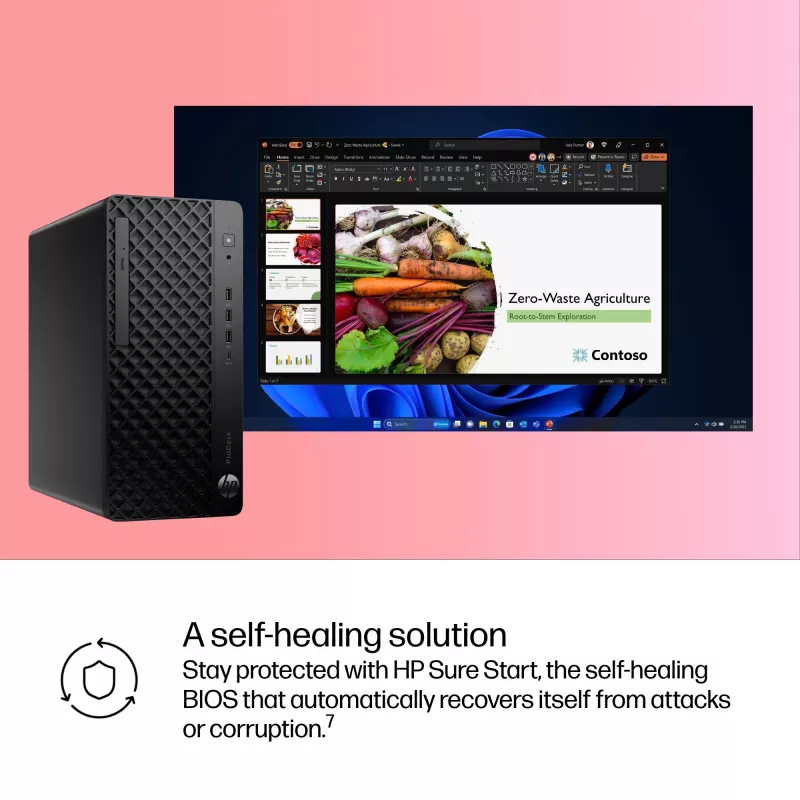HP ProDesk 4 Tower G1i stalinis AI PC Intel Core Ultra 5 225 16 GB DDR5-SDRAM Windows 11 Pro