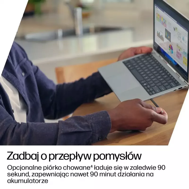 Laptop HP EliteBook 8 Flip G1i 13 Ultra — 13,3 col. WUXGA jutiklinis IPS 400 nitų, Ryzen 7 255U, 32 GB LPDDR5x-7500, 1 TB SSD, Intel Arc kamera, 62 Wh, Windows 11 Pro