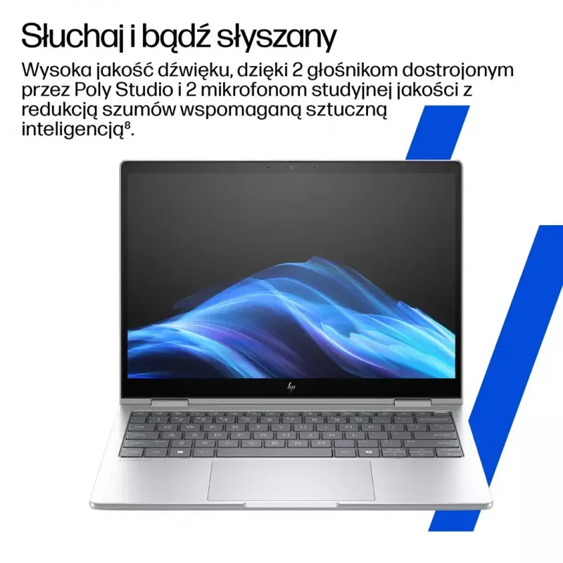 Laptop HP EliteBook 8 Flip G1i 13 Ultra — 13,3 col. WUXGA jutiklinis IPS 400 nitų, Ryzen 7 255U, 32 GB LPDDR5x-7500, 1 TB SSD, Intel Arc kamera, 62 Wh, Windows 11 Pro