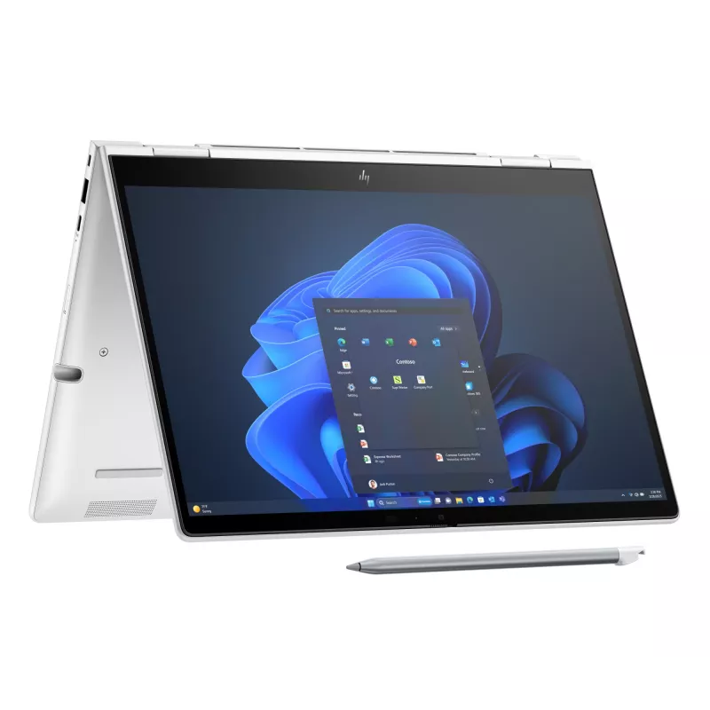HP EliteBook 8 Flip G1i Intel Core Ultra 7 255U hibridinis (2 viename) 33,8 cm (13,3 col.) jutiklinis WUXGA 32 GB LPDDR5x-SDRAM 1 TB SSD Wi-Fi 7 (802.11be) Windows 11 Pro sidabrinis