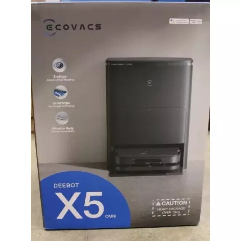 Robotic Vacuum Cleaner Ecovacs DEEBOT X5 OMNI (DAMAGED PACKAGING, USED, DIRTY, SCRATCHES).