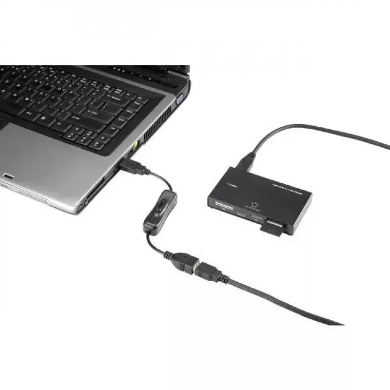 USB laidas Renkforce RF-3322982 0,25 m USB A juodas