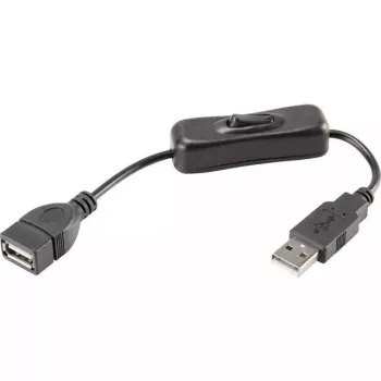 USB laidas Renkforce RF-3322982 0,25 m USB A juodas