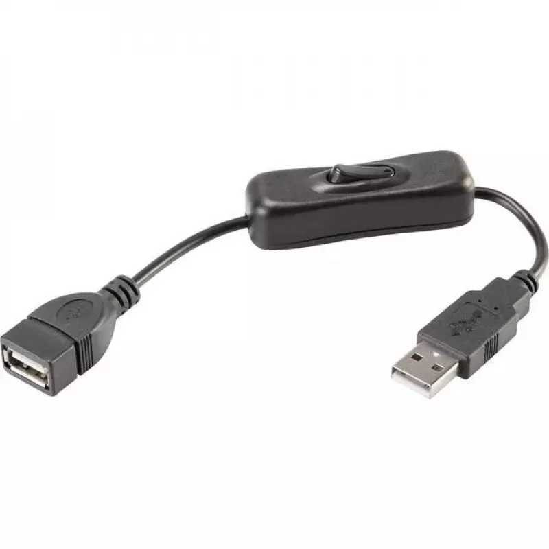USB laidas Renkforce RF-3322982 0,25 m USB A juodas