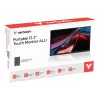 Nešiojamas monitorius VERBATIM 13,3 col. WUXGA (1920x1200) IPS jutiklinis ekranas, baterija, USB-A/USB-C, 3,5 mm, aliuminis, 0,925 kg