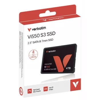Verbatim Vi550 S3 SSD 4TB, 4 TB, 2,5 colio, 510 MB/s, 6 Gbit/s